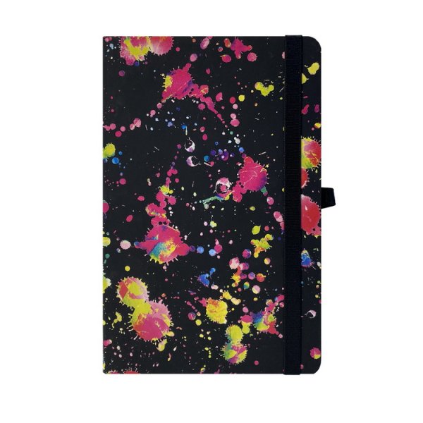 Книга записна INFINITY 136*207мм, 96л, аркуші в клітинку, чорний 
