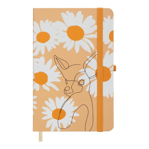 Книга записна NATURE 136*207мм, 96л, аркуші в клітинку, пісочний