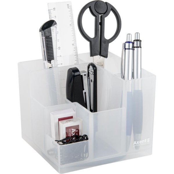 Набір настільний Axent Cube 9 предметів, білий