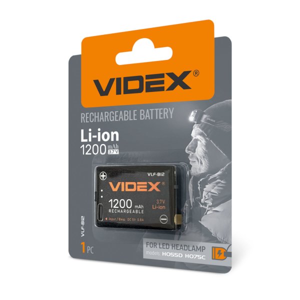 Аккумулятор Videx Li-ion VLF-B12 (защита) 1200mAh