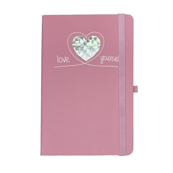 Книга записная CARINO 136*207мм, 96л, листы в клетку, розовый