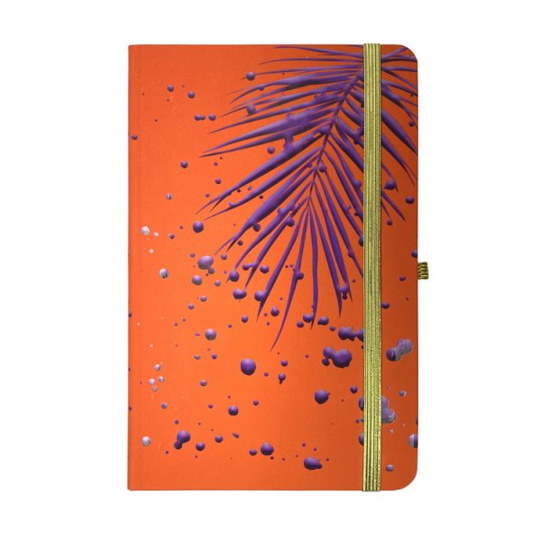 Книга записна PIANTE 136*207мм, 96л, аркуші в клітинку, помаранчевий