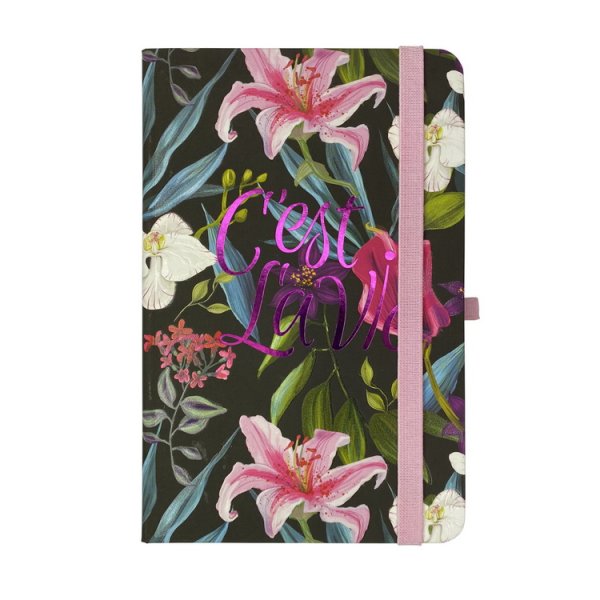 Книга записна TROPICAL 136*207мм, 96л, аркуші в клітинку, чорний 