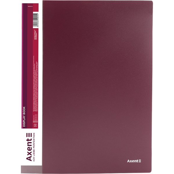 Дисплей-книга на 40 файлов, бордовый