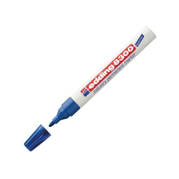 Маркер для агресивного середовища Edding Industry Permanent E-8300, 1,5-3,0мм, синій