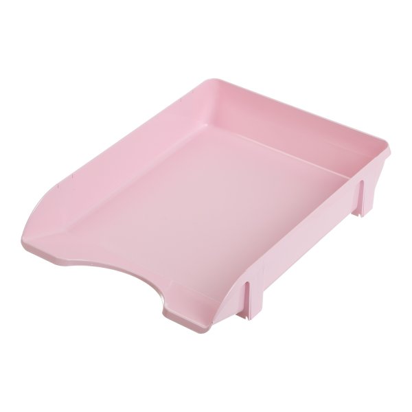 Лоток для паперів горизонтальний Pastel, рожевий