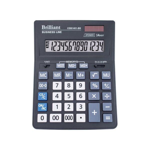 Калькулятор Brilliant CDB1401-BK, 14 разрядов