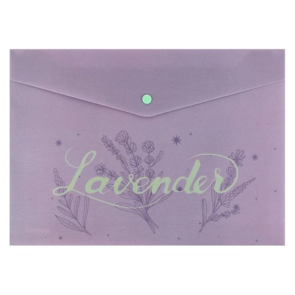 Папка-конверт на кнопке формат А4 Lavender-1