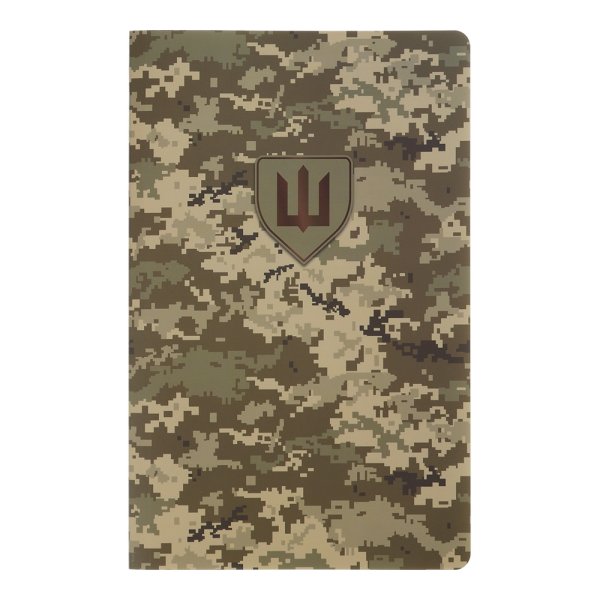 Книга записна з синтетичного каменя MILITARY, А5, 64 арк., клітинка, піксель