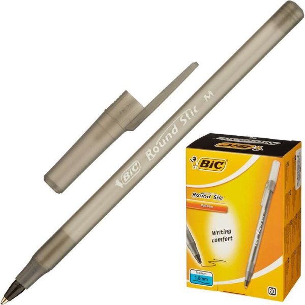 Ручка шариковая BIC Round Stic, черная