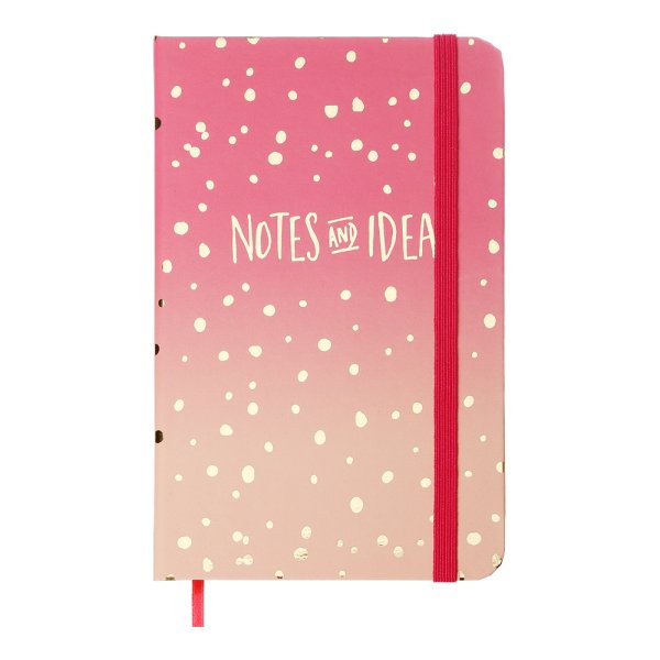 Книга записна GRADIENT А6, 80л, аркуші в клітинку, рожевий