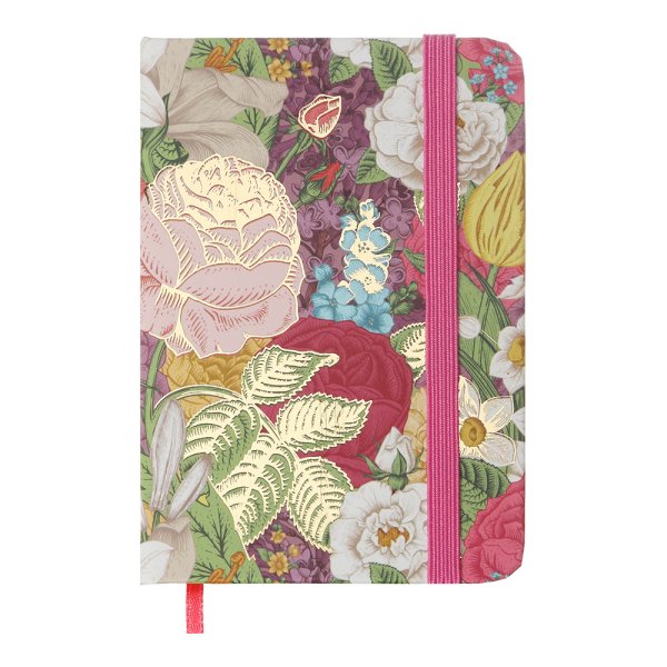 Книга записна ROSE А7, 80л, аркуші в клітинку, рожевий