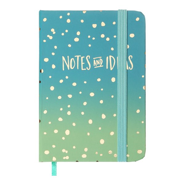 Книга записна GRADIENT А7, 80л, аркуші в клітинку, синій