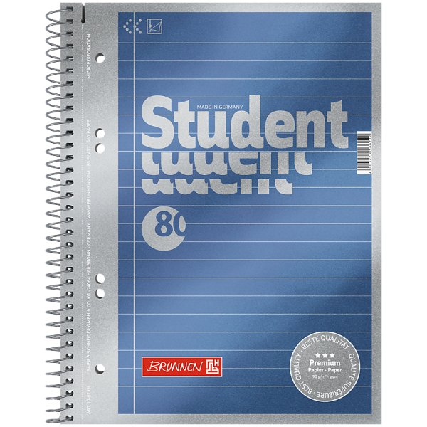 Колледж-блок А5 Premium, синий, линия
