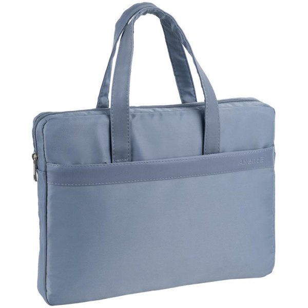 Сумка для документов текстильная А4, 1 отделение, голубая