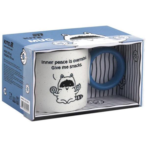 Чашка керамічна Kite Donut racoon K25-220-2, 370 мл