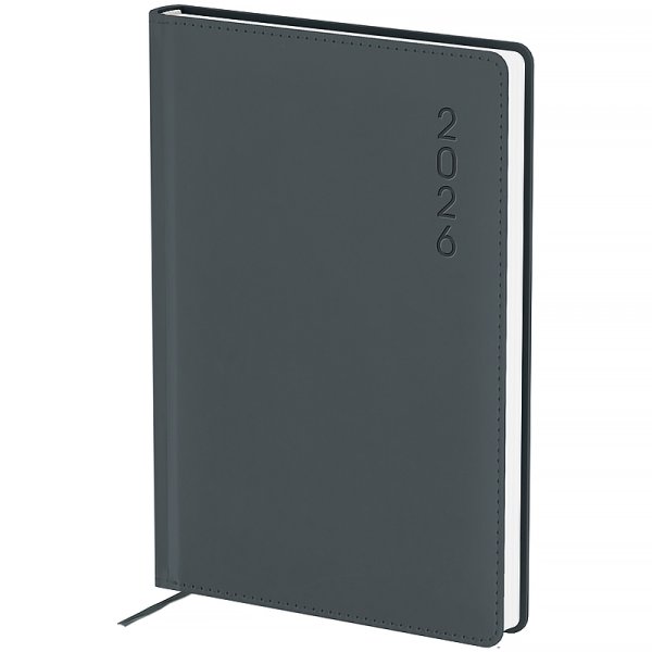 Щоденник 2026 Axent Classic Palermo 145x210мм, сірий