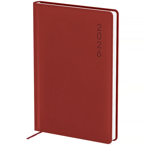 Щоденник 2026 Axent Classic Palermo 145x210мм, червоний