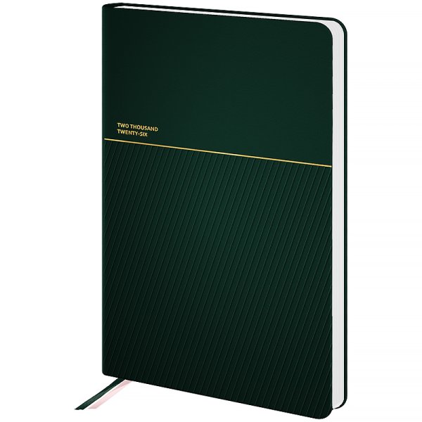 Щоденник 2026 Axent Partner Traces 145x210мм, темно-зелений