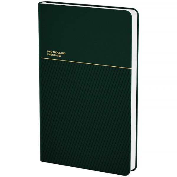 Щотижневик 2026 Axent Partner Traces 125х195мм, темно-зелений