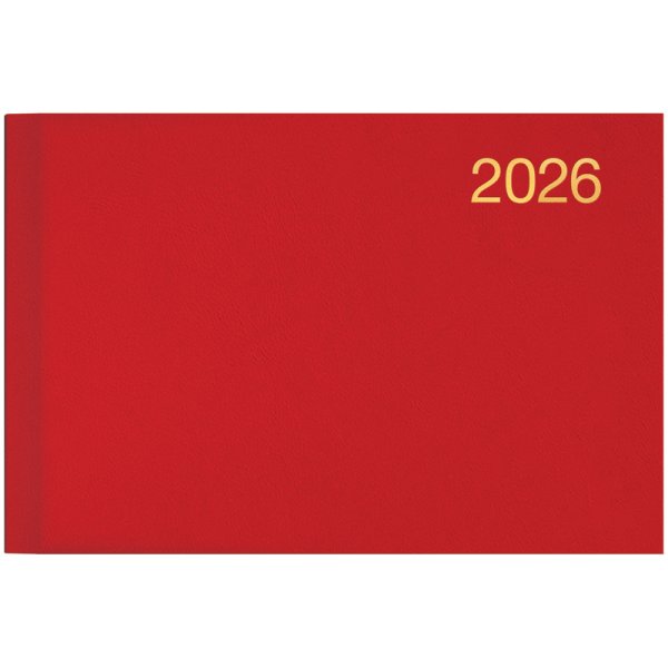 Еженедельник карманный 2026 обложка Miradur красный