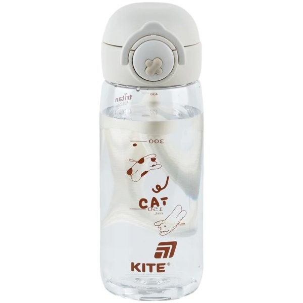 Пляшечка для води Kite K25-1236-1, 480 мл, біла