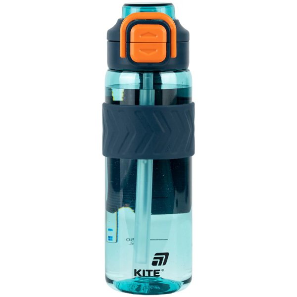 Пляшечка для води Kite K25-1234-3, 800 мл, блакитно-помаранчева