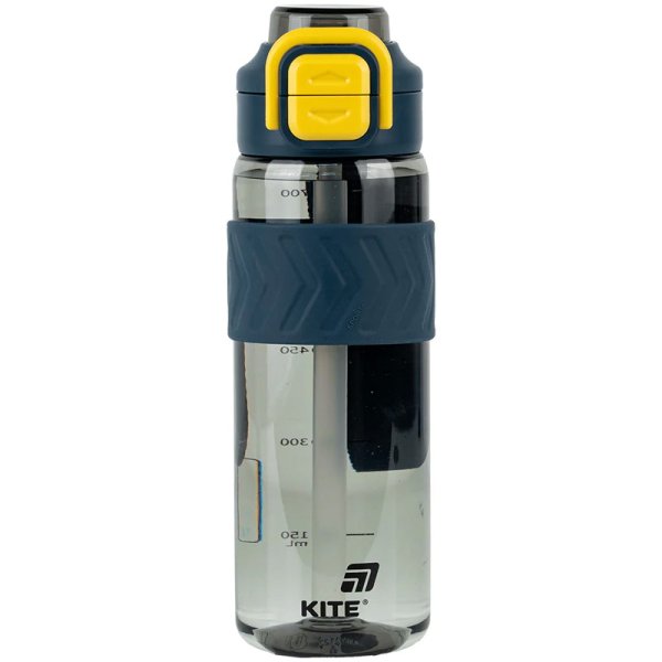 Пляшечка для води Kite K25-1234-1, 800 мл, сіро-жовта