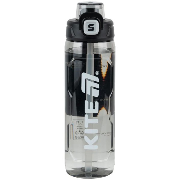 Пляшечка для води Kite K25-1211-1, 800 мл, чорна