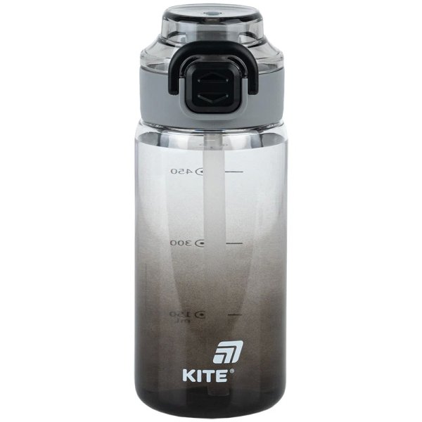 Пляшечка для води Kite K25-1212-1, 600 мл, чорна