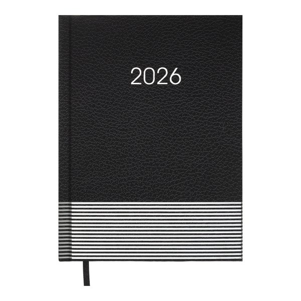 Щоденник PARALLEL А5 на 2026 рік чорний