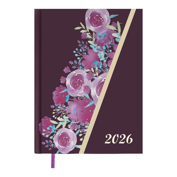 Ежедневник PASSION А5 на 2026 год темно-красный