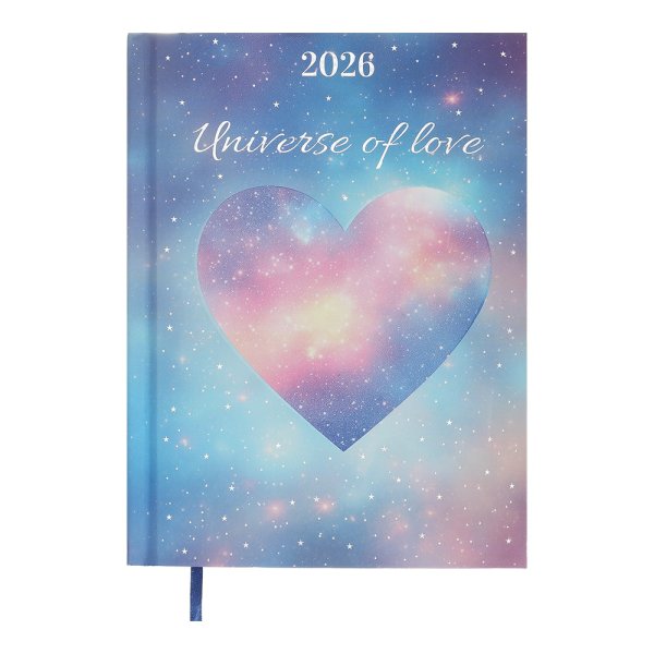 Щоденник ROMANTIC А5 на 2026 рік бірюзовий