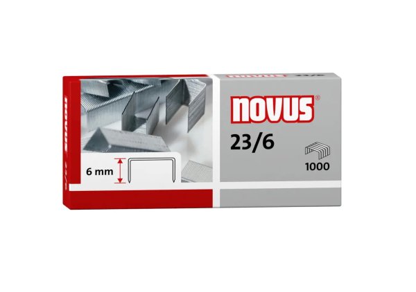 Скоби NOVUS №23/6, 1000шт