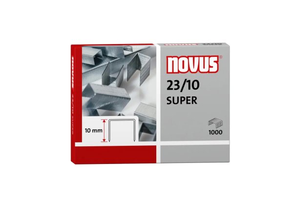 Скоби NOVUS №23/10 SUPER, 1000шт