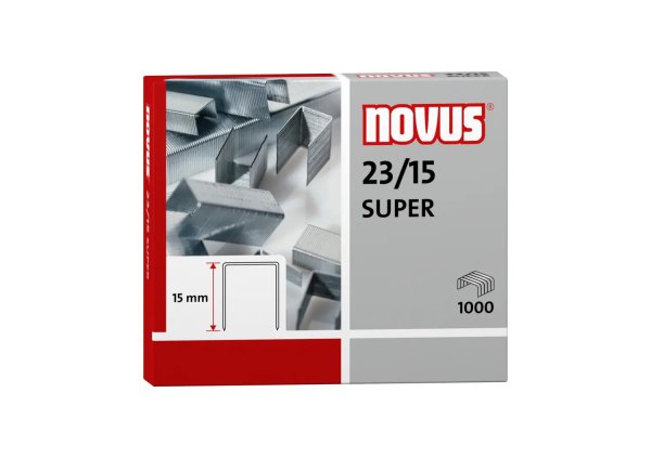 Скоби NOVUS №23/15 SUPER, 1000шт