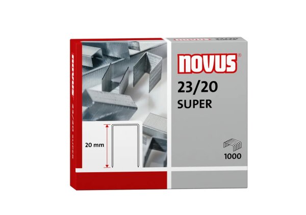 Скоби NOVUS №23/20 SUPER, 1000шт