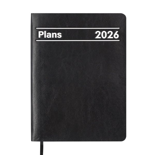 Щоденник MEMORY А5 на 2026 рік чорний