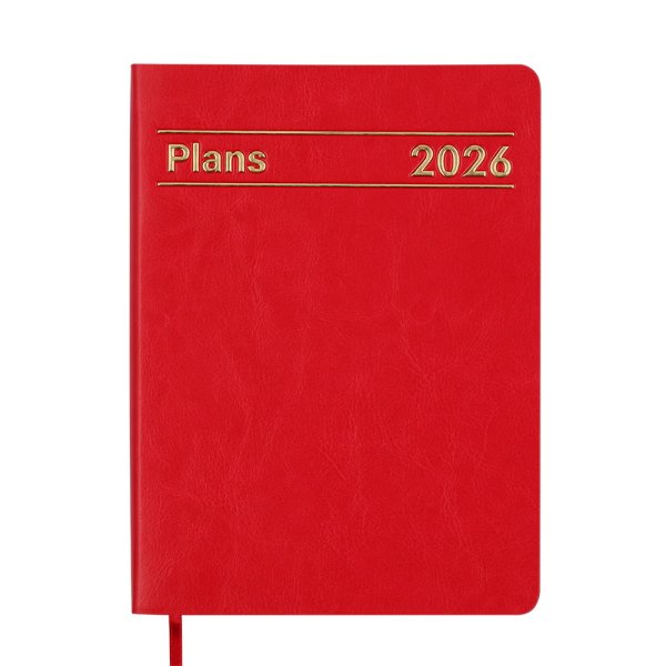 Щоденник MEMORY А5 на 2026 рік червоний
