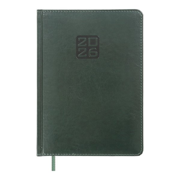 Ежедневник BRAVO А5 на 2026 год зеленый