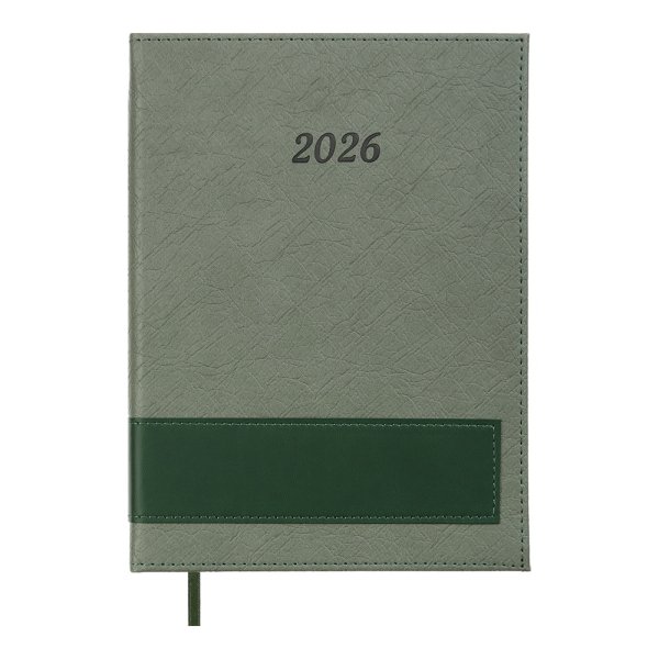 Щоденник PRESTIGE А5 на 2026 рік зелений