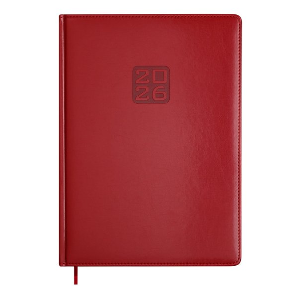Щоденник BRAVO А4 на 2026 рік червоний