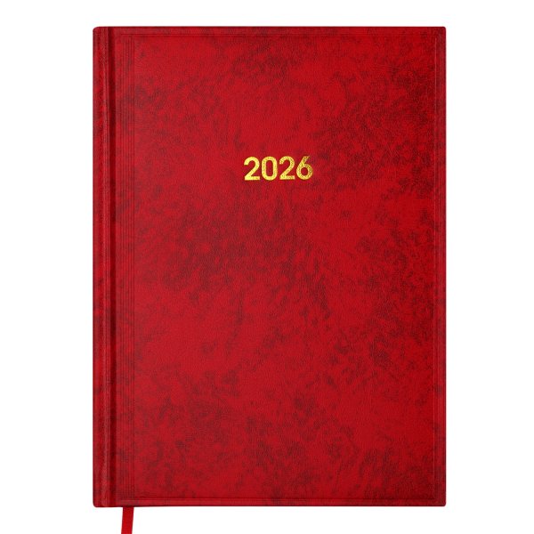 Ежедневник BASE А5 на 2026 год красный