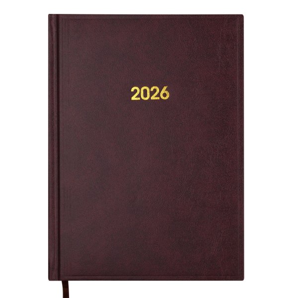 Щоденник BASE А5 на 2026 рік бордовий