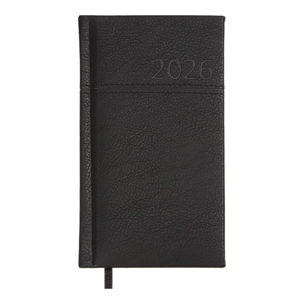 Щотижневик кишеньковий на 2026 рік, 85х153мм, ORION чорний