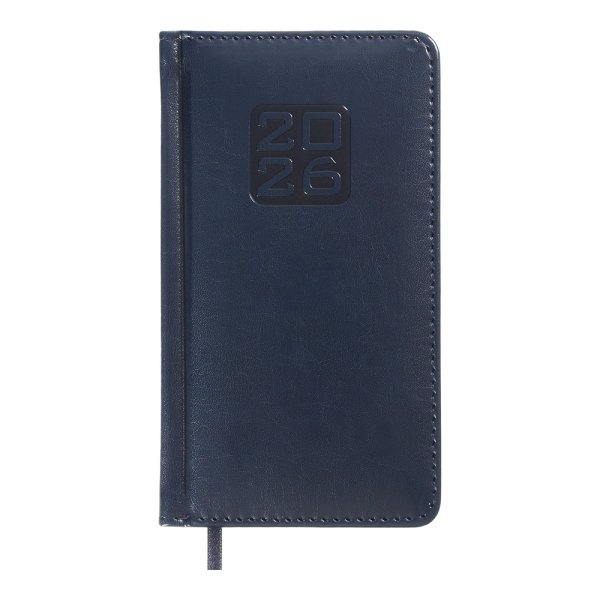 Щотижневик кишеньковий на 2026 рік, 85х153мм, BRAVO синій