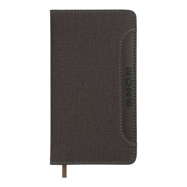 Щотижневик кишеньковий на 2026 рік, 85х153мм, LIGA чорний