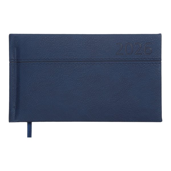 Щотижневик кишеньковий на 2026 рік, 153х87мм, ORION синій