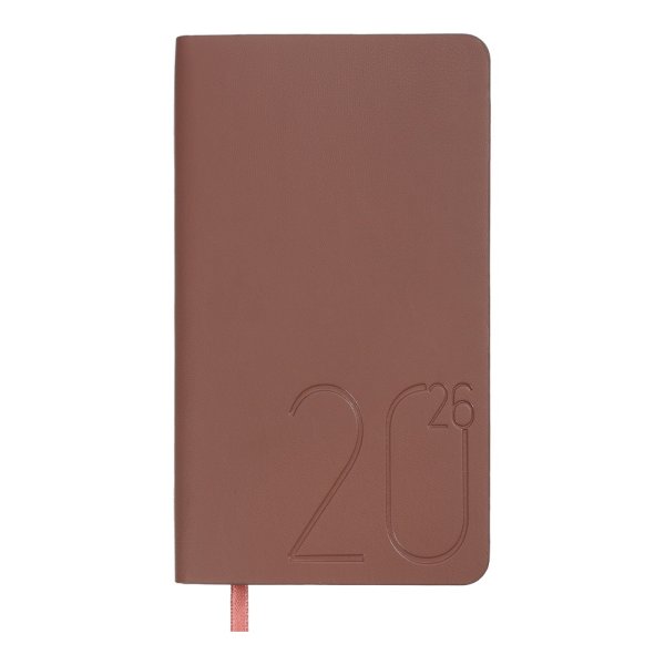 Щотижневик кишеньковий на 2026 рік, 85х153мм, MORANDI STYLE мідний
