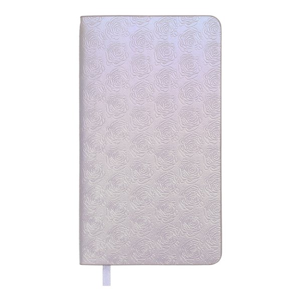 Щотижневик кишеньковий на 2026 рік, 85х153мм, BLOOM срібний